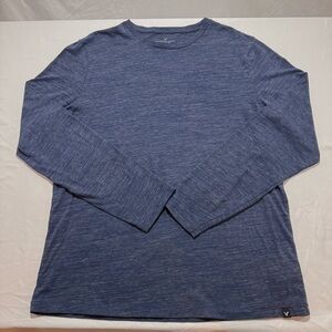 American Eagle Outfitters Mens Shirt Size Large Long Sleeve Blue Seriously Soft